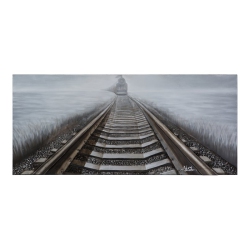 YOSEMITE HOME DECOR "bending Iron" Wood Gallery Wrapped Wall Art In In Gray