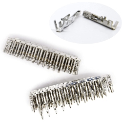 DOLAER 100Pairs 18-24Awg Male And Female Wire Pins Connectors for 4.2MM Pin Terminals Housing Jumper Wire Cable Diy Kit Ek1963