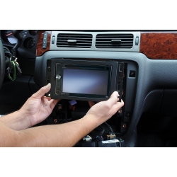 DOLAER Dash Kit for 2005-Up Cadillac Sts Din With Pocket And Double Din
