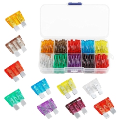 DOLAER 100PCs Car Fuse Kit - Replacement Fuses Assortment Kit for Car/rv/truck/motorcycle(5A 7.5A 10A 15A 20A 25A 30A 35A 40A 50A) - Micro Blade
