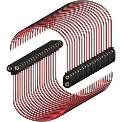 DOLAER 40 Psc 9V Battery Clip Connector - 20 PCs T Type And 20 PCs I Type 9V Battery Snap Connector Battery Clips Buckle