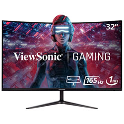 Viewsonic 32" FHD 165Hz 6ms GTG Curved IPS LED Gaming Monitor (VX3218-PC-MHD) - Black