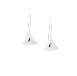 AG STERLING - Sterling Triangle Threader Earrings In Silver