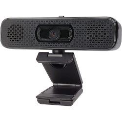 DOLAER 1080P HD Webcam \w 2 Speakers & Built-In Microphone for Computer Monitor, 90 Degree View Angle Desktop USB Stream Camera \w Privacy Cover For