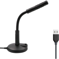 DOLAER USB Desktop Microphone Mic With Button Mute for Computer Laptop