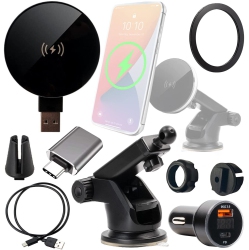 WAFR Ultimaxx Wireless Charger & Travel Kit With Wireless Qi Fast Charger