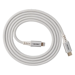 VENTEV Charge & Sync Lightning Mfi to USB-A Cable 4Ft Alloy In White