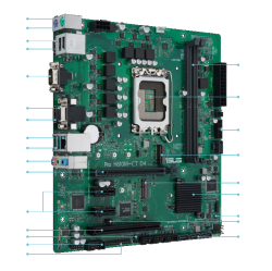 ASUS Micro-Atx Lga 1700 Motherboards (Pro H610M-Ct D4-Csm)