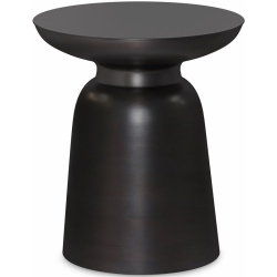 SIMPLI HOME Toby Modern Industrial 17 " Metal Accent Side Table Antique Copper