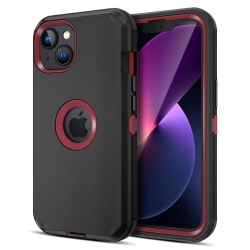 HLD Jiunai for Iphone 14 Case, Shockproof Anti-Dust Heavy Duty Protection Protective Anti Scratch Dual Layer Raised Edge T