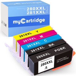 MYCARTRIDGE Canon Pgi-280 Xxl/cli-281 Xxl| Compaatible Bkcmy 5 Pack