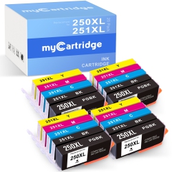 MYCARTRIDGE Canon Pgi-250 Xl/cli-251Xl | Compaatible Bkcmy 20 Pack