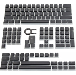 DOLAER Keycaps Pbt Backlit Doubleshot Cherry Mx Pudding Keycap Set Oem Profile Translucent \w Keycap Puller for Us Uk Layout 61 68 84 87 104 108 Mx