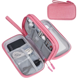DOLAER Electronic Organizer, Travel Cable Organizer Bag Pouch Electronic Accessories Carry Case Portable Waterproof Double Layers All-In-One Storage