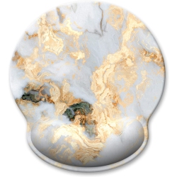 DOLAER Ergonomic Mouse Pad \w Wrist Support, Beach Style Memory Foam Wrist Rest Mouse Pads, Cute Computer Laptop Office Accessories Decor, Pain