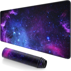 DOLAER Extended Large Mouse Pad, Xxl Gaming Desk Pad 31.5 X 15.7 Inch, Big Computer Keyboard Mousepad, Waterproof Mouse Mat \w Stitched Edges And