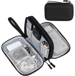 DOLAER Electronic Organizer, Travel Cable Organizer Bag Pouch Electronic Accessories Carry Case Portable Waterproof Double Layers All-In-One Storage