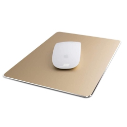 DOLAER Metal Mouse Pad Ultra Thin Aluminum Mouse Mat Dual-Use Waterproof Fast And Accurate Control for Gaming And Office(Small 9.05X7.08 Inch)