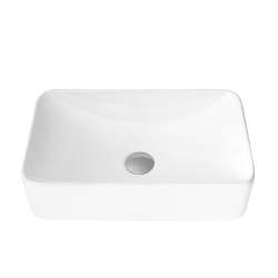 STYLISH Porcelain Rectangular 18-7/8-Inches Vessel Ceramic Bathroom Sink White: Lavish