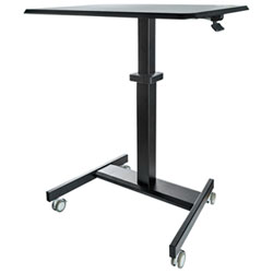 Bureau Assis/debout Mobile Ergonomique À Hauteur Réglable De 24 Po De Largeur Startech (Stscart2)