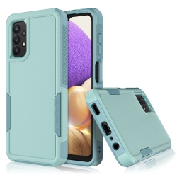 CSMART 【】 Dual Layers Heavy Duty Rubber Armor Bumper Hard Case Cover for Samsung Galaxy A13 5G / A04S In Teal
