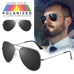YELLOW-PRICE Classic Polarized Aviator Sunglasses Uv 400 Protection With Metal Frame & Case In Multicolor