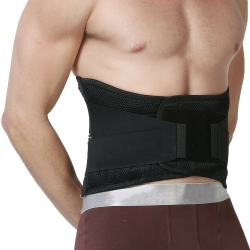 YELLOW-PRICE Lumbar Support Belt - Wide Protection, Adjustable Compression & Breathable, Black