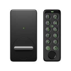 SWITCHBOT Lock And Keypad Touch |Smart Bluetooth Door Lock, Electronic Keyless Entry Door Lock for Front Door, Fits Your Existing Deadbolt