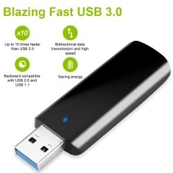 YELLOW-PRICE 1300Mbps USB Wifi Network Adapter for Laptop Desktop PC Of Windows 10/8.1/8/7/xp