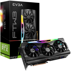 EVGA GeForce RTX 3090 FTW3 Gaming 24GB GDDR6X 19500MHz PCIe 4.0 Black Graphic Card (24G-P5-3985-KR)