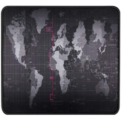 DOLAER RGB Large Gaming Mouse Pad World Map Mousepad Computer Mouse Mat Anti-Slip Rubber Base Office Desk Mat Keyboard Pad (250X300X2Mm)