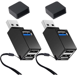 DOLAER USB 3.0 Hub, 3 Port Mini Portable Fast High Speed Bus Powered Data Hub, for Macbook, Mac Pro/mini, Imac, Surface Pro, Xps, Notebook PC, USB