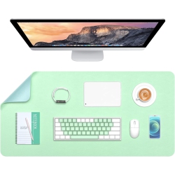 DOLAER Desk Pad, 30' X 14' Dual Side Pu Leather Large Mouse Pad, Desk Protector, Desk Mat for Desktop, Desk Accessories for Women Office, Desk