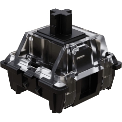 DOLAER Ks-15 Optical Switches for Mx Mechanical Gaming Keyboard 60G Force Linear Clear Top RGB Switches for Backlit Keyboard (65 PCs, Black)