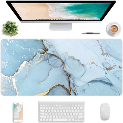 DOLAER Extended Gaming Mouse Pad, Xxl Large Desk Pad 30 X 14 Inch, Big Computer Keyboard Mousepad, Waterproof Mouse Mat \w Stitched Edges And