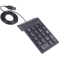 DOLAER Numeric Keypad, USB Numeric Keypad, USB 18 Key Number Numeric Keypad Keyboard for Laptop/notebook PC Computer