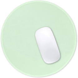 DOLAER Mouse Pad, Premium-Textured Small Round Mousepad 8.7 X 8.7 Inch Pink, Stitched Edges Anti-Slip Waterproof Rubber Mouse Mat, Pretty Cute Mouse