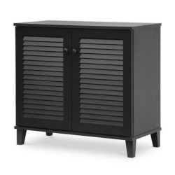 BOWERY HILL Shoe Cabinet In Espresso