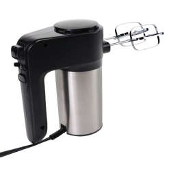 TOTAL CHEF Hand Mixer With 6-Speed And Silver In Black