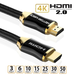 YELLOW-PRICE HDMI Cable 15/25/30 Feet- HDMI 2.0 26Awg, Cl3 In Wall 4K 3D HDcp 2.2 Arc+Ethernet