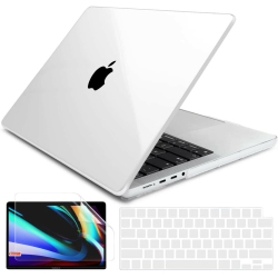 YELLOW-PRICE for Macbook Pro 14" A2442 M1 2021 Clear Case + Keyboard Cover + Screen Protector