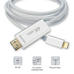 YELLOW-PRICE for Macbook Pro 16 A2141 2020 USB Type C(Thunderbolt 3) to HDMI 4K Uhd 6Ft Cable