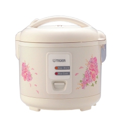 TIGER Jaz-A10U Series Conventional Rice Cooker With Floral Design, 5.5 Cups