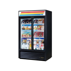 TRUE Gdm-41-Hc-Ld Bl 48" 2-Sliding Glass Door Refrigerated Merchandiser In Black