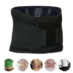 YELLOW-PRICE Ergonomic Design & Breathable Lumbar Support Belt Lumbosacral Back Brace, M L Xl