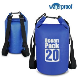 YELLOW-PRICE Us Professional Floating Waterproof Dry Bag With Adjustable Back Strap In Blue