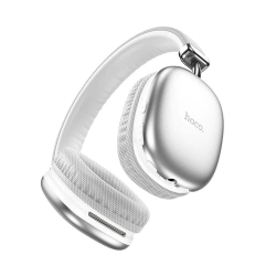 CSMART Bluetooth V5.3 Wireless / Wired Stereo Headphones Headsets With Mic High Bass Hands-Free Support Tf Aux In Silver