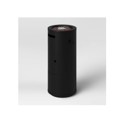 PROJECT 62 22" Round Metal Outdoor Fire Column - - 79774746 In Black