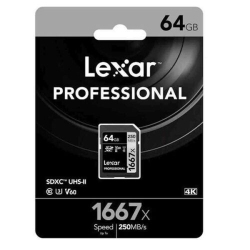 LEXAR Professional 1667X Sd (64GB, Lsd64Gcb1667) - Brand New