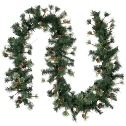 NORTHLIGHT Yorkville Pine, Twig And Pinecone Artificial Christmas Garland - 9' X 12" - Unlit